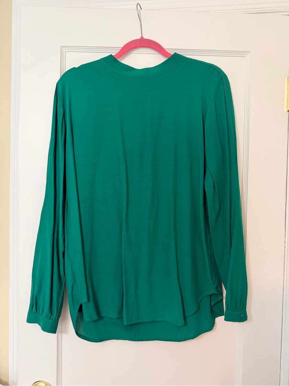 LOFT Emerald Green Long-Sleeve Blouse